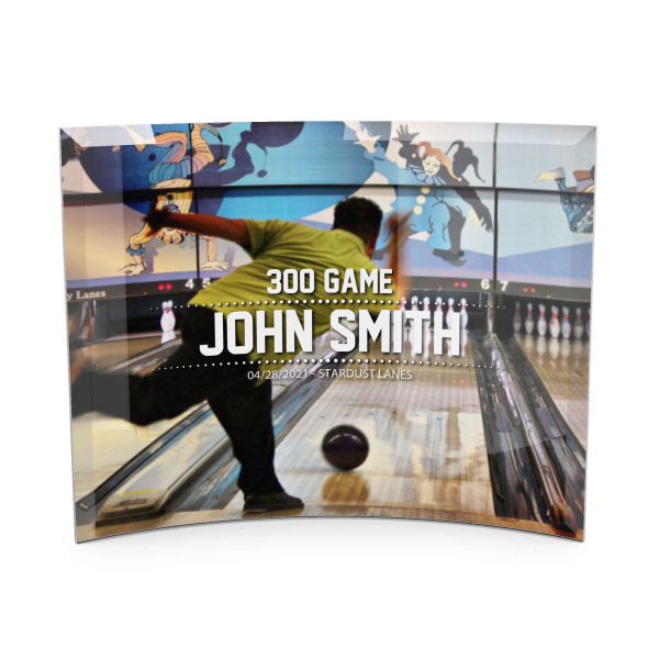 10 x 8 Curved Glass Award
