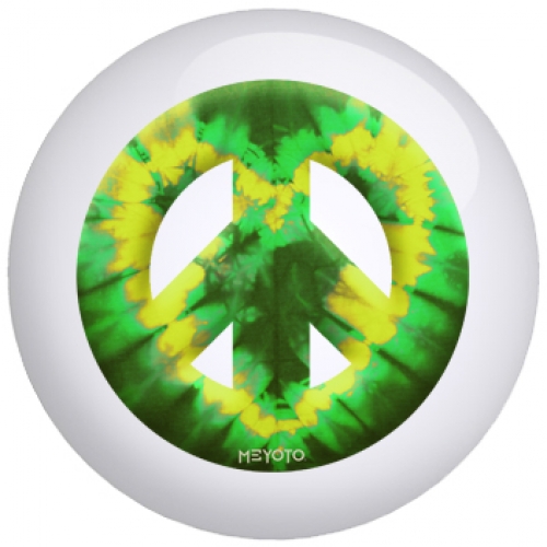 Green Yellow Heart Tie Dye